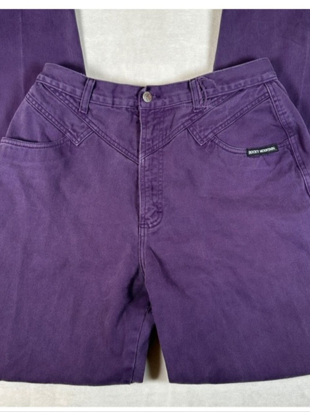 Rocky Mountain vintage 90s western jeans purple high‎ rise bareback cowgirl